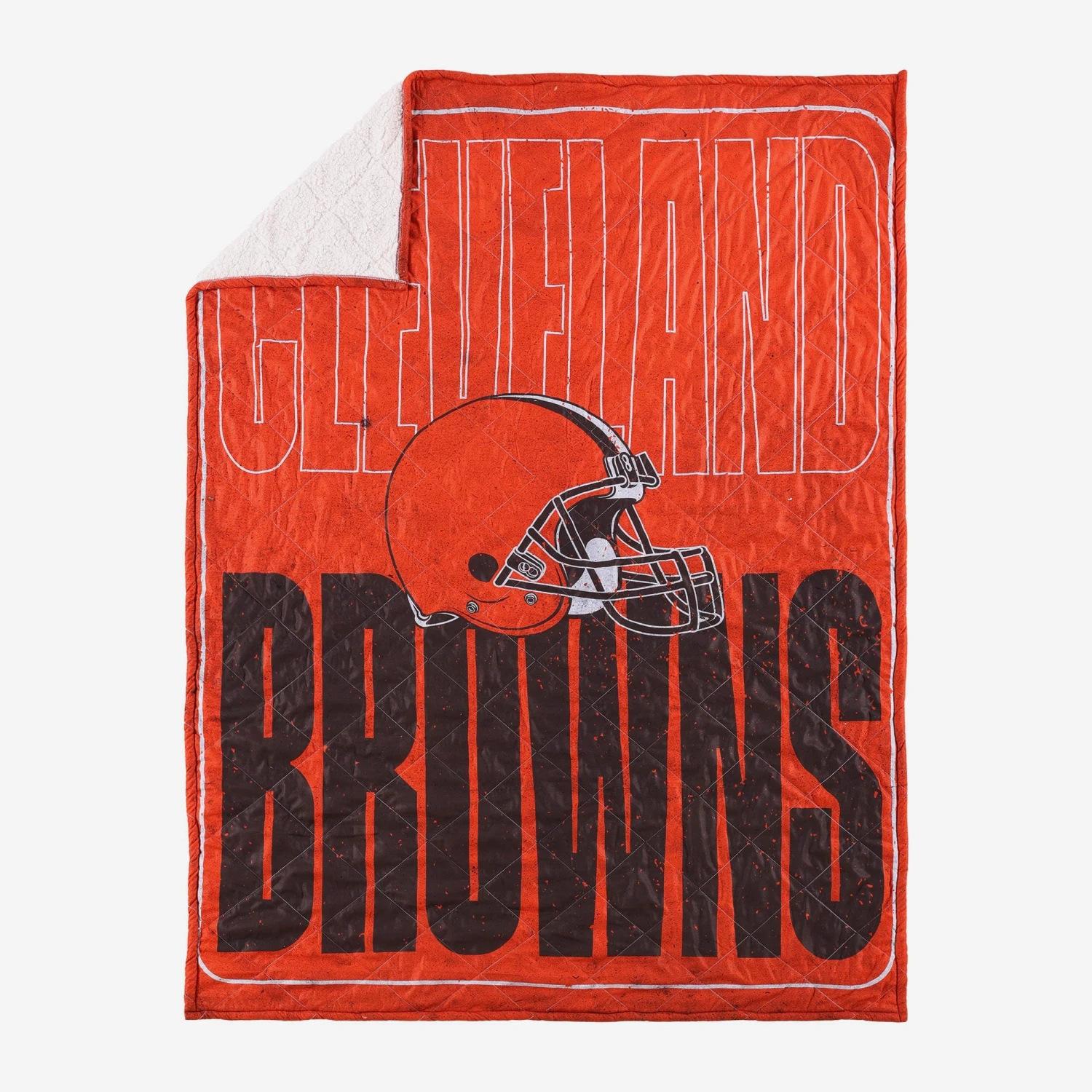 FOCO Cleveland Browns Big Game Sherpa Lined Throw Blanket 3 FOCO Cleveland Browns Big Game Sherpa Lined Throw Blanket