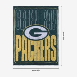 FOCO Green Bay Packers Big Game Sherpa Lined Throw Blanket 9 FOCO Green Bay Packers Big Game Sherpa Lined Throw Blanket -FOCO Store BKTNFXLSHBGGP g3