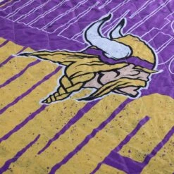 FOCO Minnesota Vikings Big Game Sherpa Lined Throw Blanket -FOCO Store BKTNFXLSHBGMV g5
