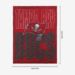 FOCO Tampa Bay Buccaneers Big Game Sherpa Lined Throw Blanket -FOCO Store BKTNFXLSHBGTB g3