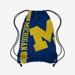 FOCO Michigan Wolverines Big Logo Drawstring Backpack