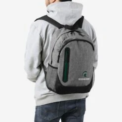 FOCO Michigan State Spartans Heather Grey Bold Color Backpack 12 FOCO Michigan State Spartans Heather Grey Bold Color Backpack -FOCO Store BPNCHTHGRYMIS g5