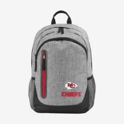 FOCO Kansas City Chiefs Heather Grey Bold Color Backpack