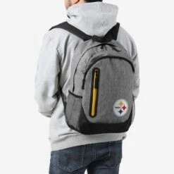 FOCO Pittsburgh Steelers Heather Grey Bold Color Backpack 12 FOCO Pittsburgh Steelers Heather Grey Bold Color Backpack -FOCO Store BPNFHTHGRYPS g5