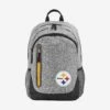 FOCO Pittsburgh Steelers Heather Grey Bold Color Backpack