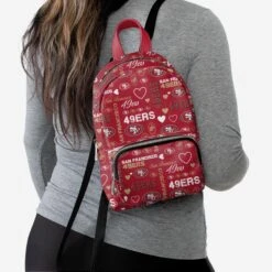 FOCO San Francisco 49ers Logo Love Mini Backpack -FOCO Store BPNFLTLEMINISF s