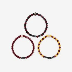 FOCO Arizona State Sun Devils 3 Pack Beaded Friendship Bracelet 8 FOCO Arizona State Sun Devils 3 Pack Beaded Friendship Bracelet -FOCO Store BRMNNC3PKFRAST g3
