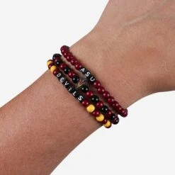 FOCO Arizona State Sun Devils 3 Pack Beaded Friendship Bracelet 9 FOCO Arizona State Sun Devils 3 Pack Beaded Friendship Bracelet -FOCO Store BRMNNC3PKFRAST g4