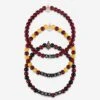 FOCO Arizona State Sun Devils 3 Pack Beaded Friendship Bracelet -FOCO Store BRMNNC3PKFRAST p