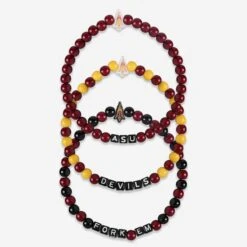 FOCO Arizona State Sun Devils 3 Pack Beaded Friendship Bracelet