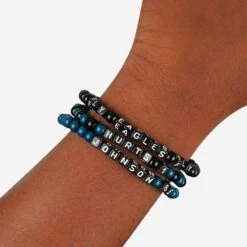 FOCO Jalen Hurts & Lane Johnson Philadelphia Eagles 3 Pack Player Beaded Friendship Bracelet 9 FOCO Jalen Hurts & Lane Johnson Philadelphia Eagles 3 Pack Player Beaded Friendship Bracelet -FOCO Store BRMNNF3PKPLFRPEJHLJ g4
