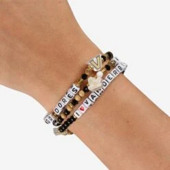 FOCO Vanderbilt Commodores 3 Pack Friendship Bracelet 9 FOCO Vanderbilt Commodores 3 Pack Friendship Bracelet -FOCO Store BRNC3PKFRVN g4