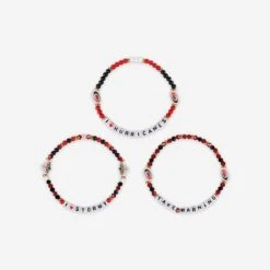 FOCO Carolina Hurricanes 3 Pack Friendship Bracelet -FOCO Store BRNH3PKFRCHN g3