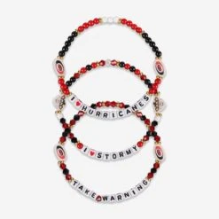 FOCO Carolina Hurricanes 3 Pack Friendship Bracelet