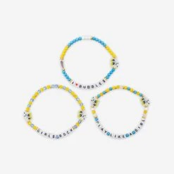 FOCO Bubbles The Powerpuff Girls 3 Pack Friendship Bracelet -FOCO Store BRWB3PKFRPPGBB g3