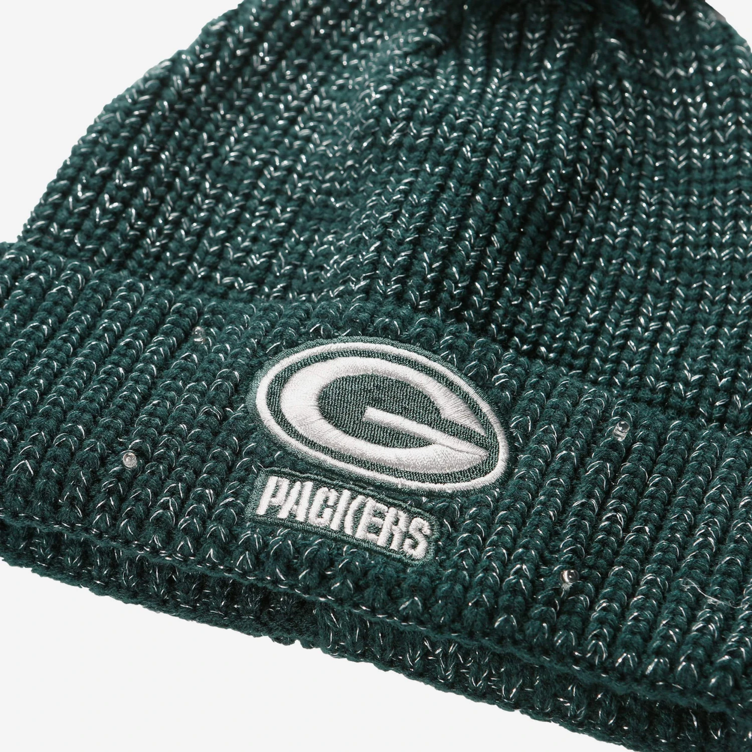 FOCO Green Bay Packers Womens Glitter Knit Cold Weather Set 5 FOCO Green Bay Packers Womens Glitter Knit Cold Weather Set - Image 3