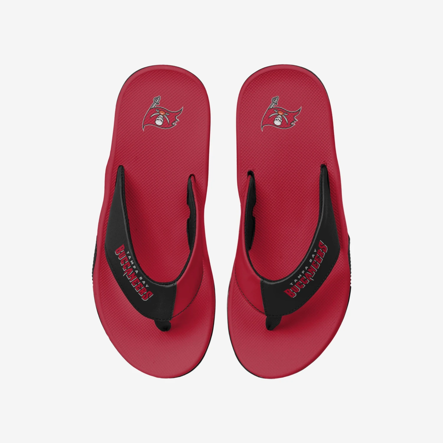 FOCO Tampa Bay Buccaneers Team Color Contour Flip Flop 3 FOCO Tampa Bay Buccaneers Team Color Contour Flip Flop
