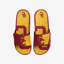 FOCO USC Trojans Colorblock Big Logo Gel Slide