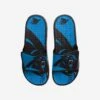 FOCO Carolina Panthers Colorblock Big Logo Gel Slide
