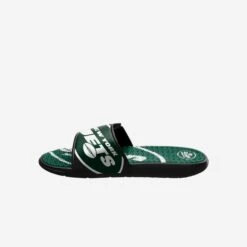 FOCO New York Jets Colorblock Big Logo Gel Slide -FOCO Store FFSSNFCBBLGGELNJ g4