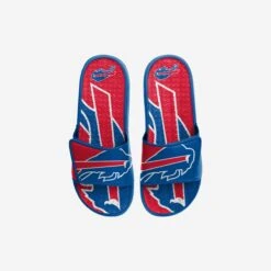 FOCO Buffalo Bills Youth Colorblock Big Logo Gel Slide