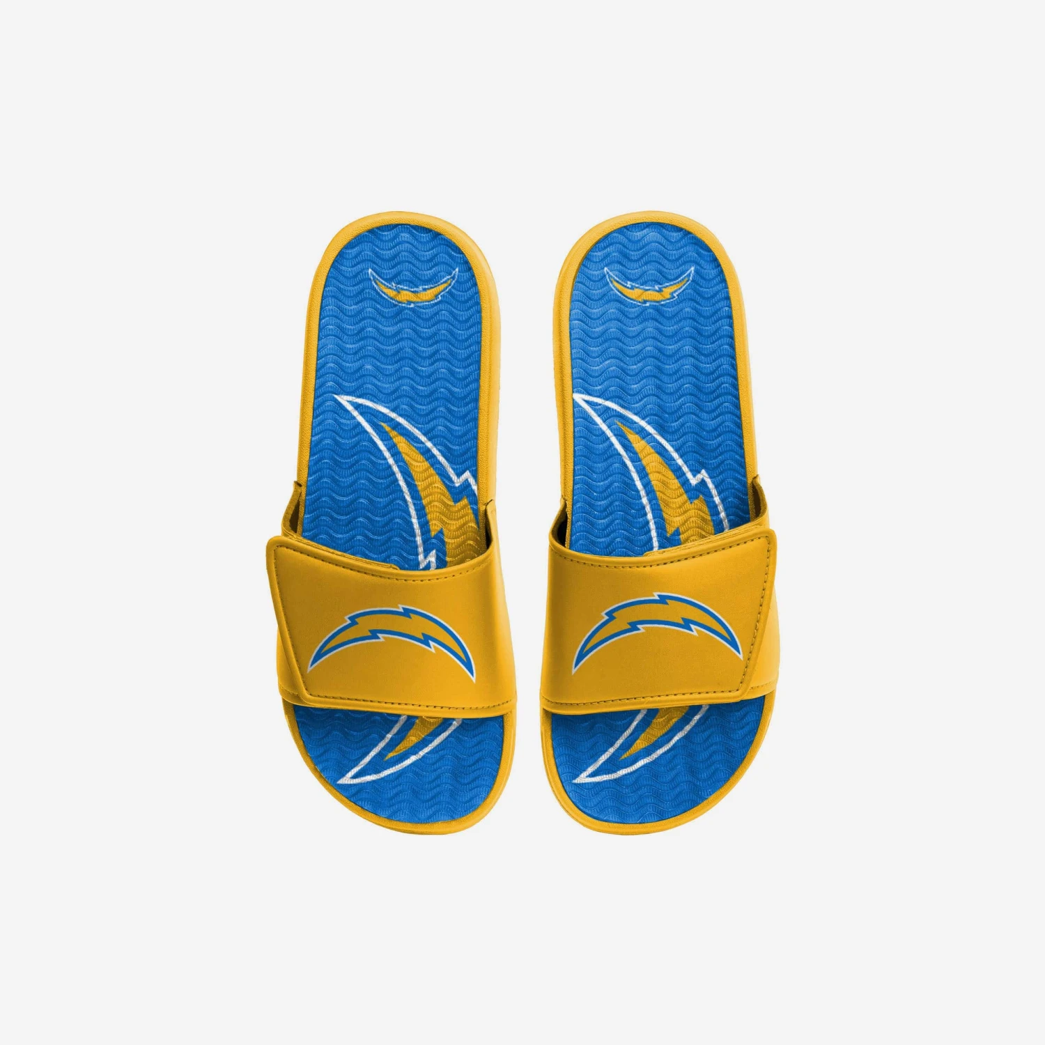 FOCO Los Angeles Chargers Youth Colorblock Big Logo Gel Slide 3 FOCO Los Angeles Chargers Youth Colorblock Big Logo Gel Slide