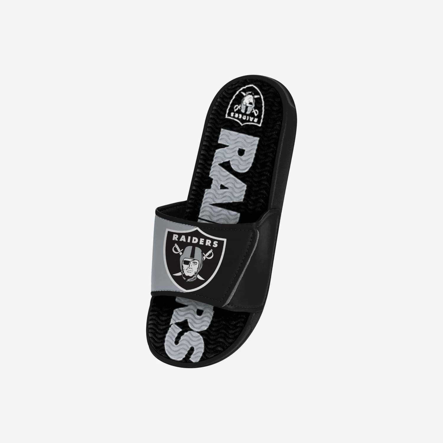 FOCO Las Vegas Raiders Youth Colorblock Big Logo Gel Slide 4 FOCO Las Vegas Raiders Youth Colorblock Big Logo Gel Slide - Image 2