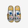 FOCO Pittsburgh Steelers Youth Colorblock Big Logo Gel Slide -FOCO Store FFSSNFCBGEL816PS p