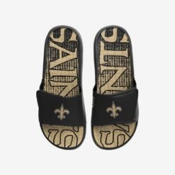 FOCO New Orleans Saints Gradient Wordmark Gel Slide