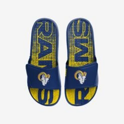 FOCO Los Angeles Rams Gradient Wordmark Gel Slide