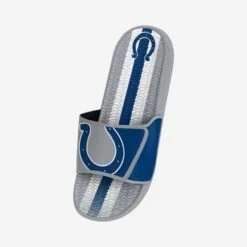 FOCO Indianapolis Colts Team Stripe Gel Slide 8 FOCO Indianapolis Colts Team Stripe Gel Slide -FOCO Store FFSSNFTMSTPGELIC s