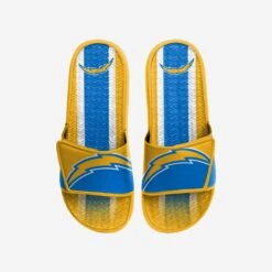 FOCO Los Angeles Chargers Team Stripe Gel Slide