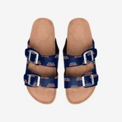 FOCO Houston Astros Womens Team Logo Double Buckle Sandal