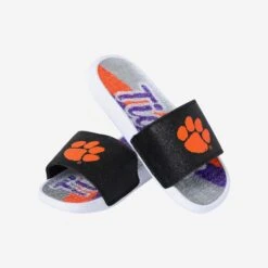 FOCO Clemson Tigers Womens Glitter Gel Slide -FOCO Store FFWMNCGLGELCU g3