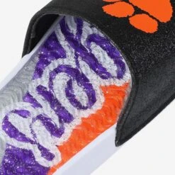 FOCO Clemson Tigers Womens Glitter Gel Slide -FOCO Store FFWMNCGLGELCU g4