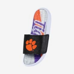 FOCO Clemson Tigers Womens Glitter Gel Slide -FOCO Store FFWMNCGLGELCU s
