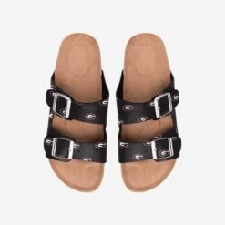 FOCO Georgia Bulldogs Womens Team Logo Double Buckle Sandal