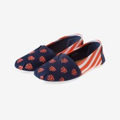 FOCO Chicago Bears Womens Stripe Canvas Shoe -FOCO Store FFWMNFCNVSTPCB g4