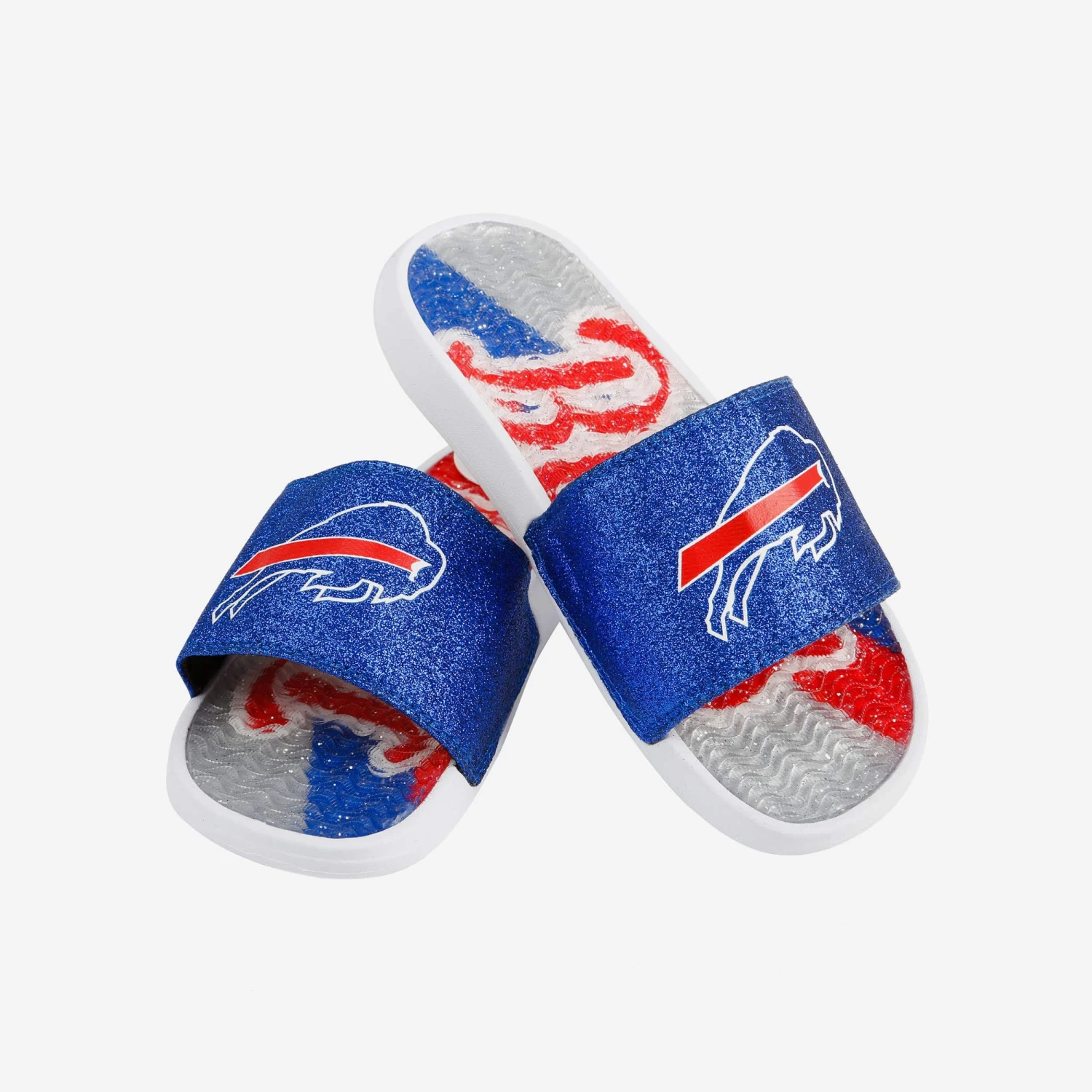 FOCO Buffalo Bills Womens Glitter Gel Slide 5 FOCO Buffalo Bills Womens Glitter Gel Slide - Image 3