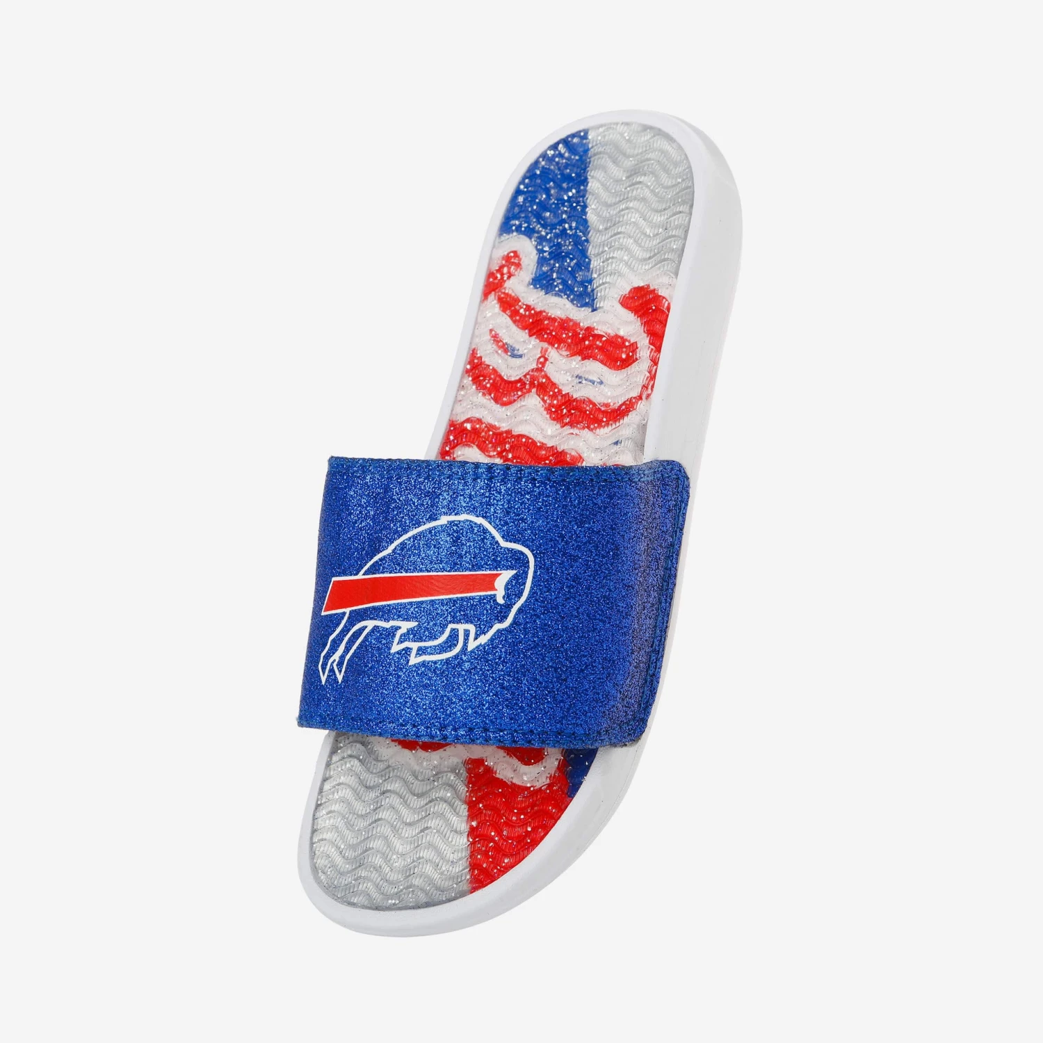 FOCO Buffalo Bills Womens Glitter Gel Slide 4 FOCO Buffalo Bills Womens Glitter Gel Slide - Image 2