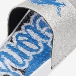 FOCO Detroit Lions Womens Glitter Gel Slide -FOCO Store FFWMNFGLGELDL g4