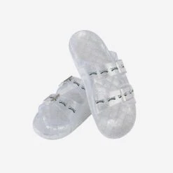 FOCO Philadelphia Eagles Womens Glitter Double Buckle Sandal -FOCO Store FFWMNFMDGLTDBKPE g3