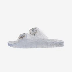 FOCO Philadelphia Eagles Womens Glitter Double Buckle Sandal -FOCO Store FFWMNFMDGLTDBKPE g4