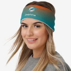 FOCO Miami Dolphins Womens Gradient Printed Headband