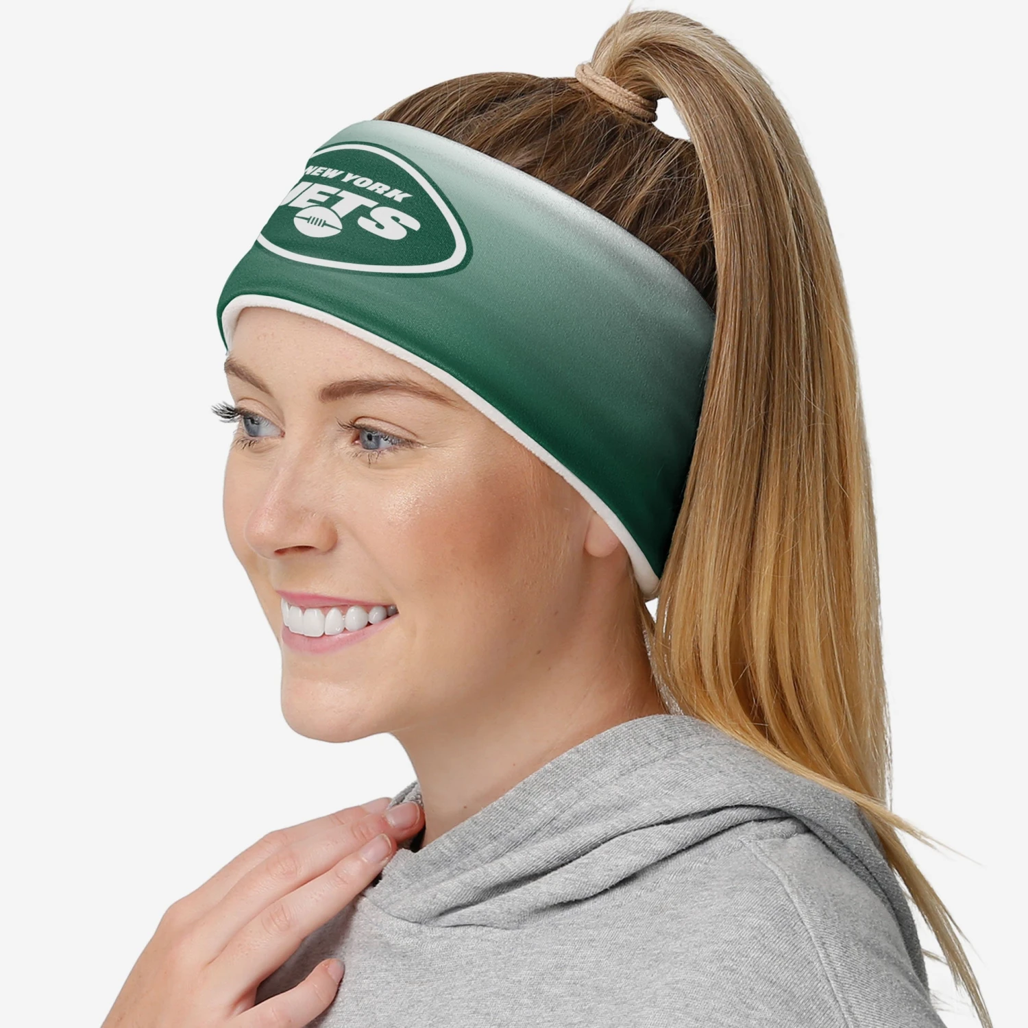 FOCO New York Jets Womens Gradient Printed Headband 3 FOCO New York Jets Womens Gradient Printed Headband