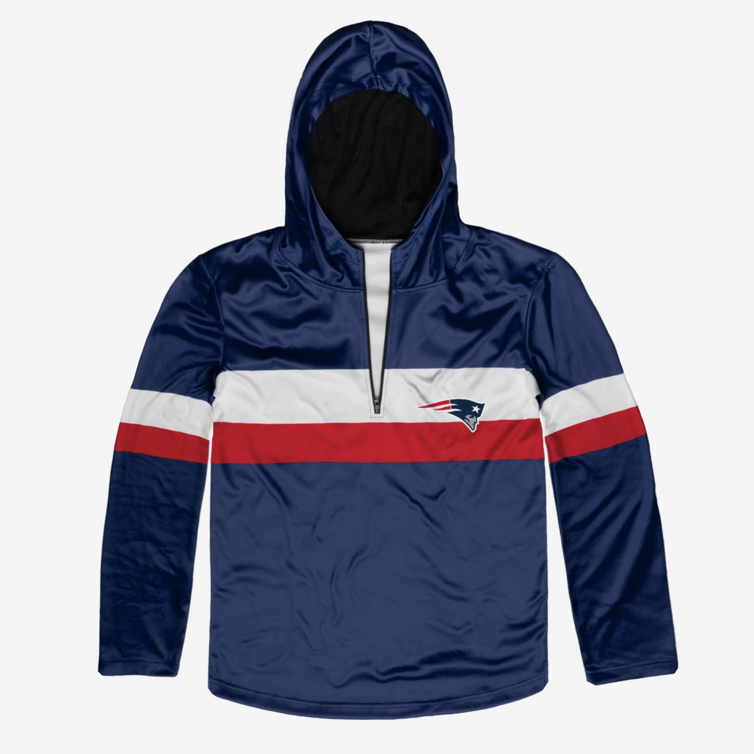 FOCO New England Patriots Quarter Zip Hoodie 4 FOCO New England Patriots Quarter Zip Hoodie - Image 2