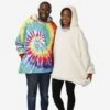 FOCO Tie-Dye Sherpa Reversible Hoodeez -FOCO Store HDOGENTDYSH p
