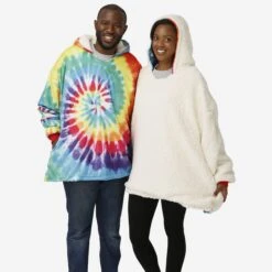 FOCO Tie-Dye Sherpa Reversible Hoodeez