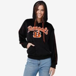 FOCO Cincinnati Bengals Womens Velour Hooded Sweatshirt