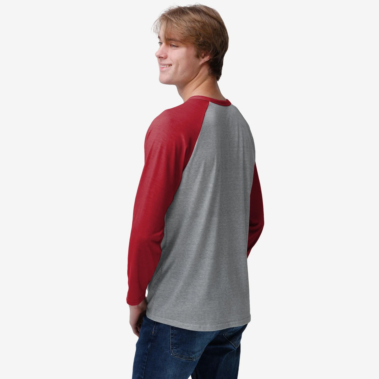 FOCO Tampa Bay Buccaneers Team Logo Gray Long Sleeve Henley 4 FOCO Tampa Bay Buccaneers Team Logo Gray Long Sleeve Henley - Image 2